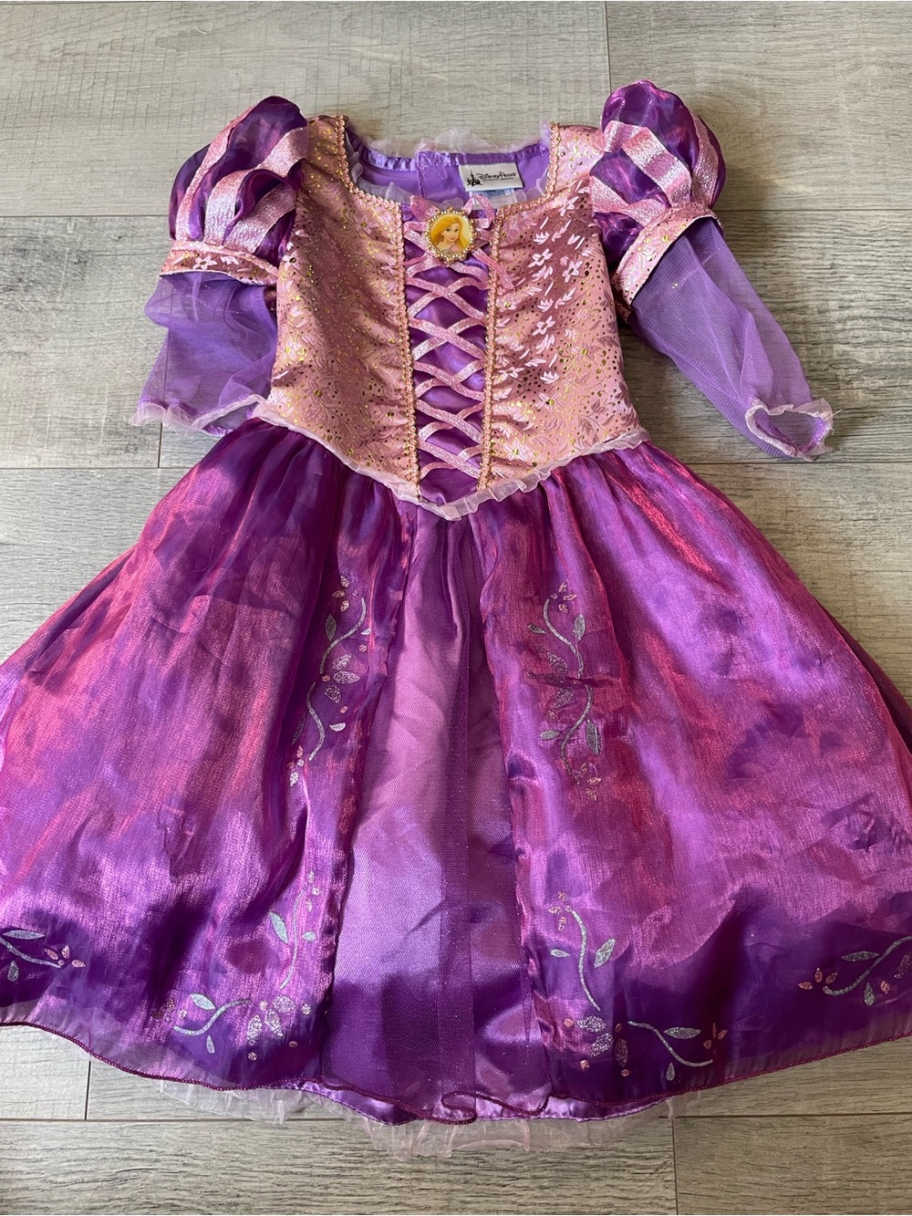 Disney Tangled/Rapunzel Dress on older Disney Parks Tag